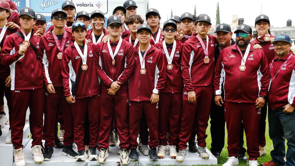 EQUIPO JUNIOR DE BEISBOL DE SONORA OBTIENE BRONCE EN OLIMPIADA NACIONAL 